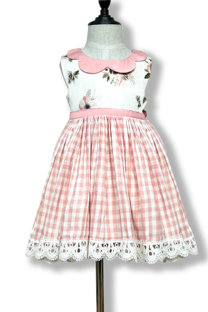 100% Cotton Back Heart Hole Cotton Dresses