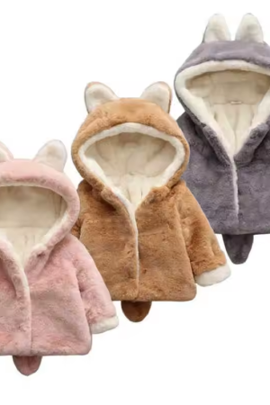 winter children jacket outerwear thick fur coat for