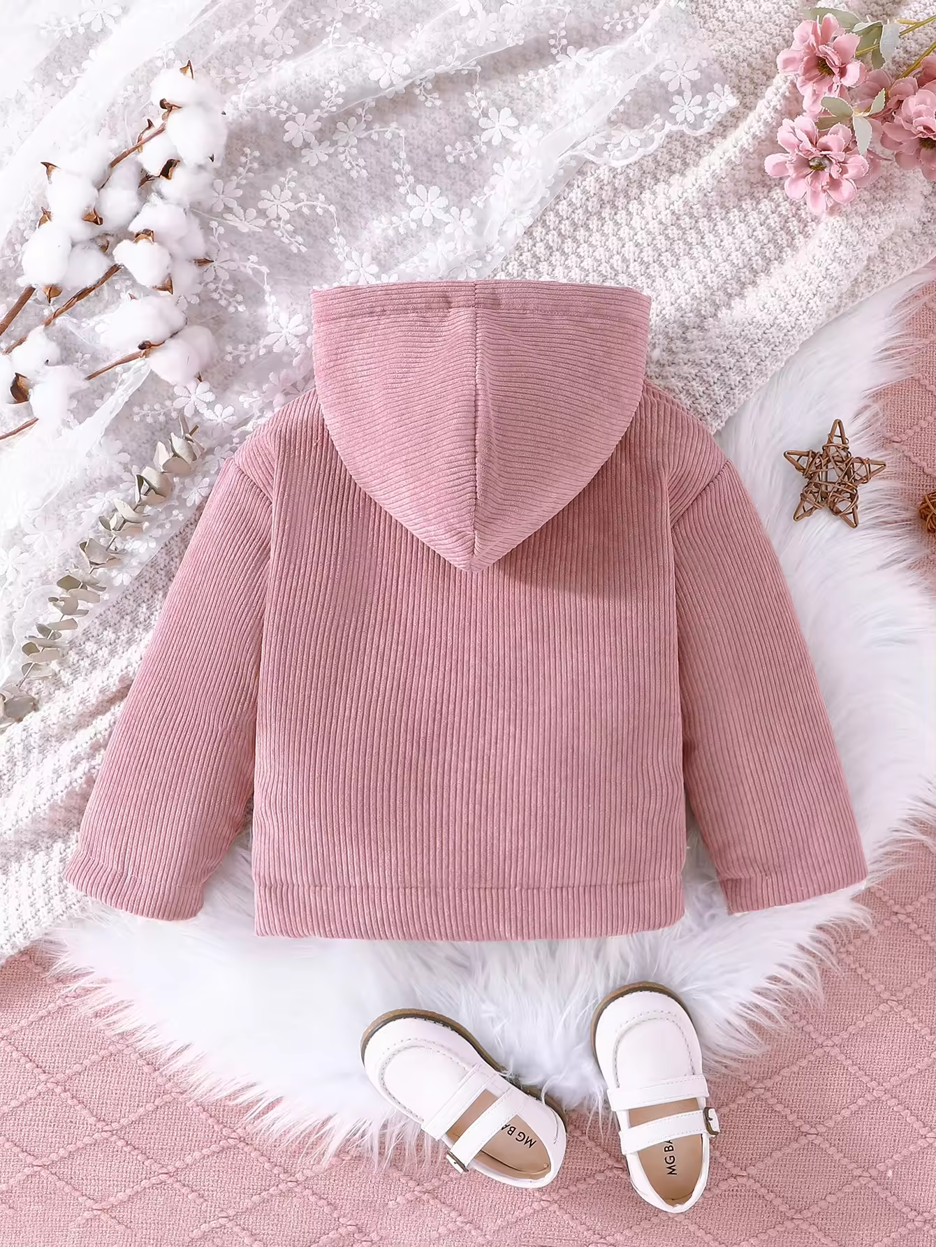 Thicken Warm Baby Girls Coat Plush Cardigan Outerwear - Image 3