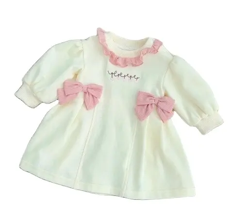 Sweet and cute high-end western-style lace bow skirt