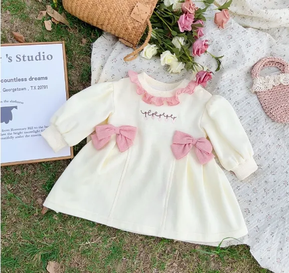 Sweet and cute high-end western-style lace bow skirt - Image 4