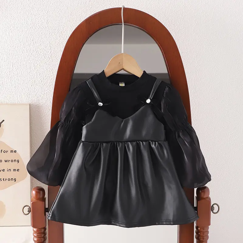 Autumn long-sleeved dress princess dress middle children skirt - Image 3