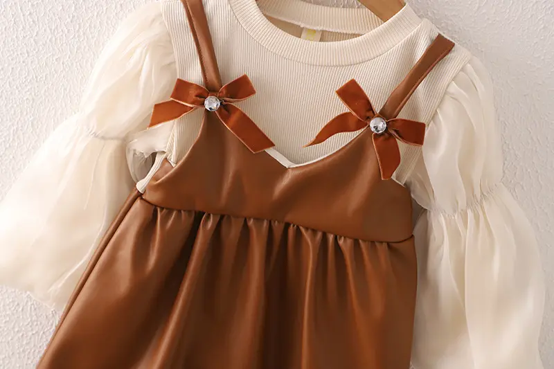 Autumn long-sleeved dress princess dress middle children skirt - Image 2