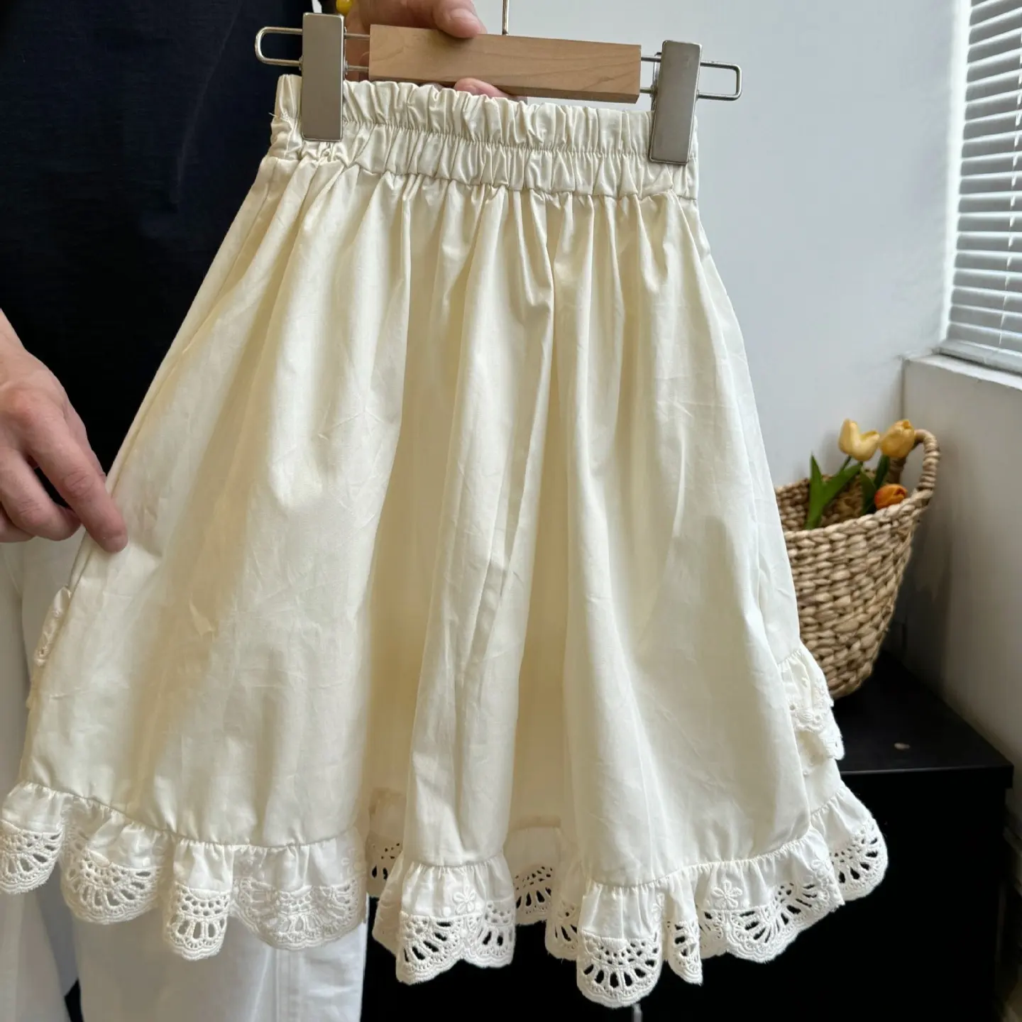 Cake Skirt Style Forest Lace Mini Puff Skirt Children's Skirt - Image 3